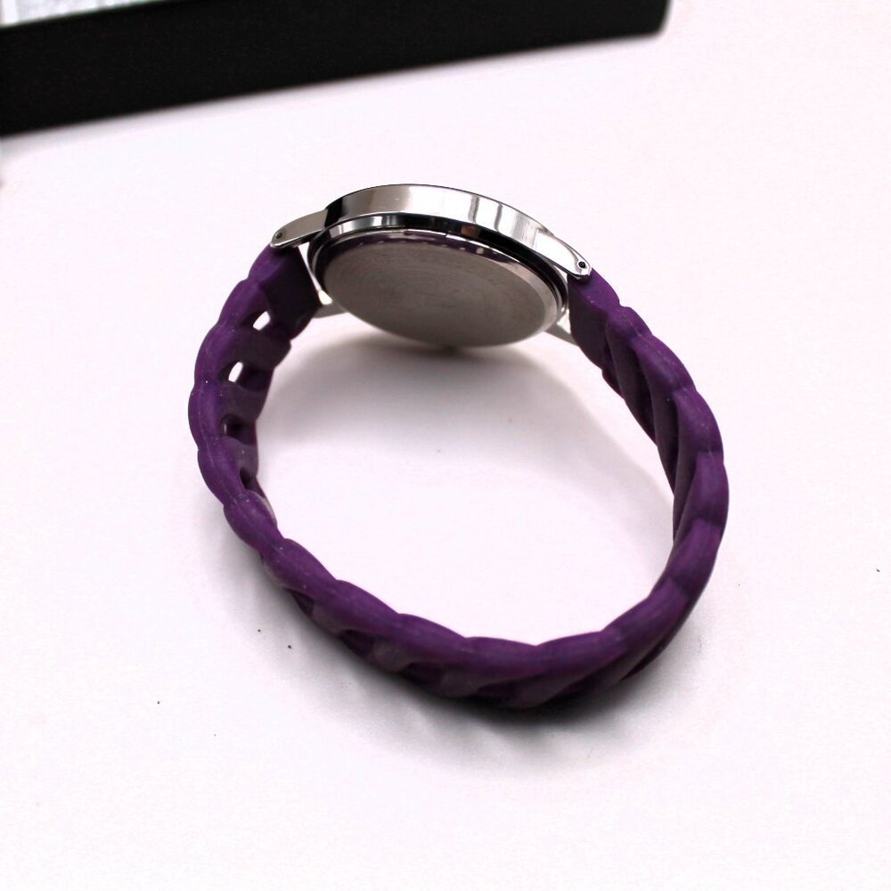 Avon Bright Pastel Linked Silicone Watch Purple - Picture 5 of 7